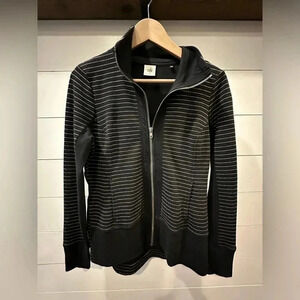 CAbi Full-zip Black/Grey Jacket - women’s XS